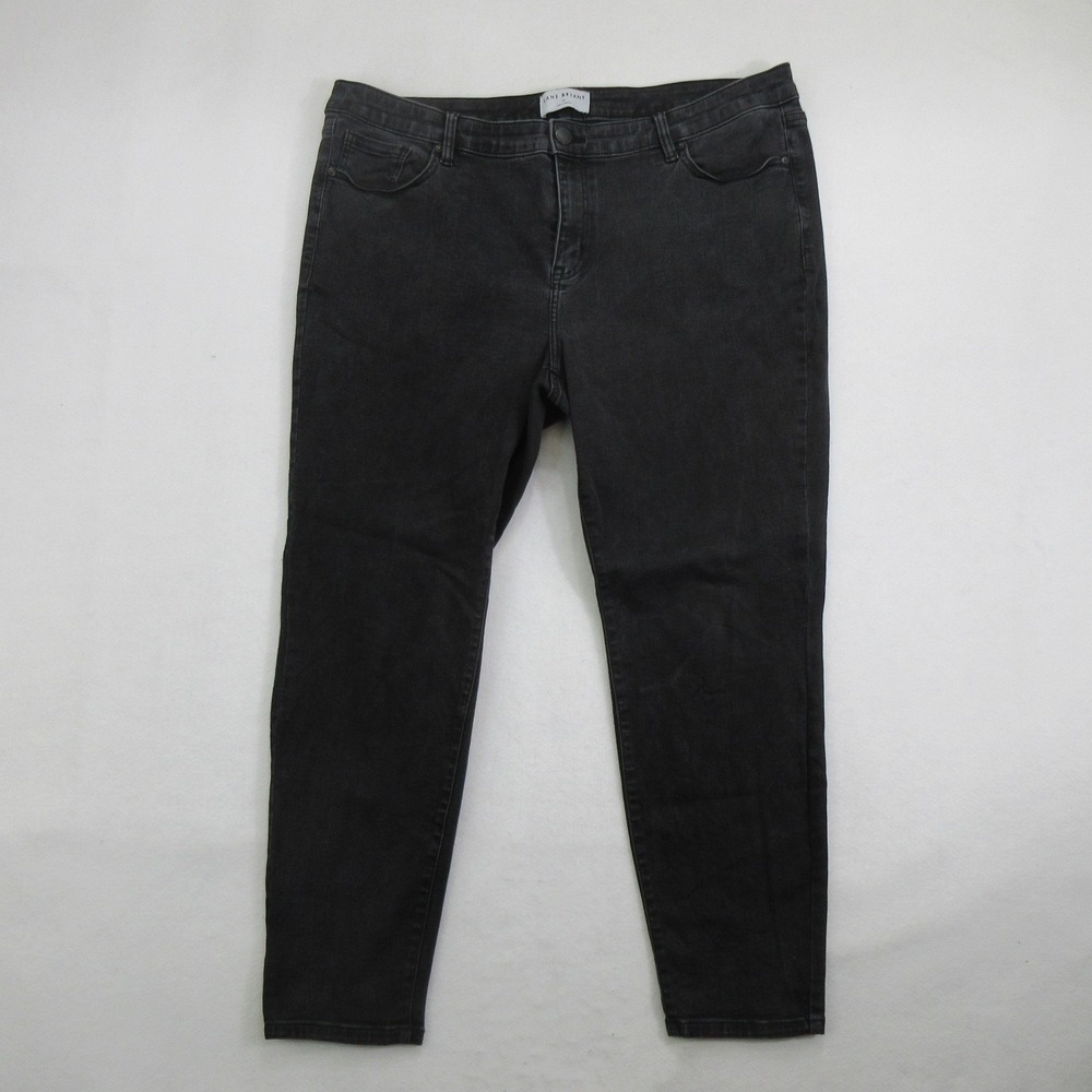 Lane Bryant Women's Jeans 20 Plus Black Mid Rise Skinny Flex Magic Waistband